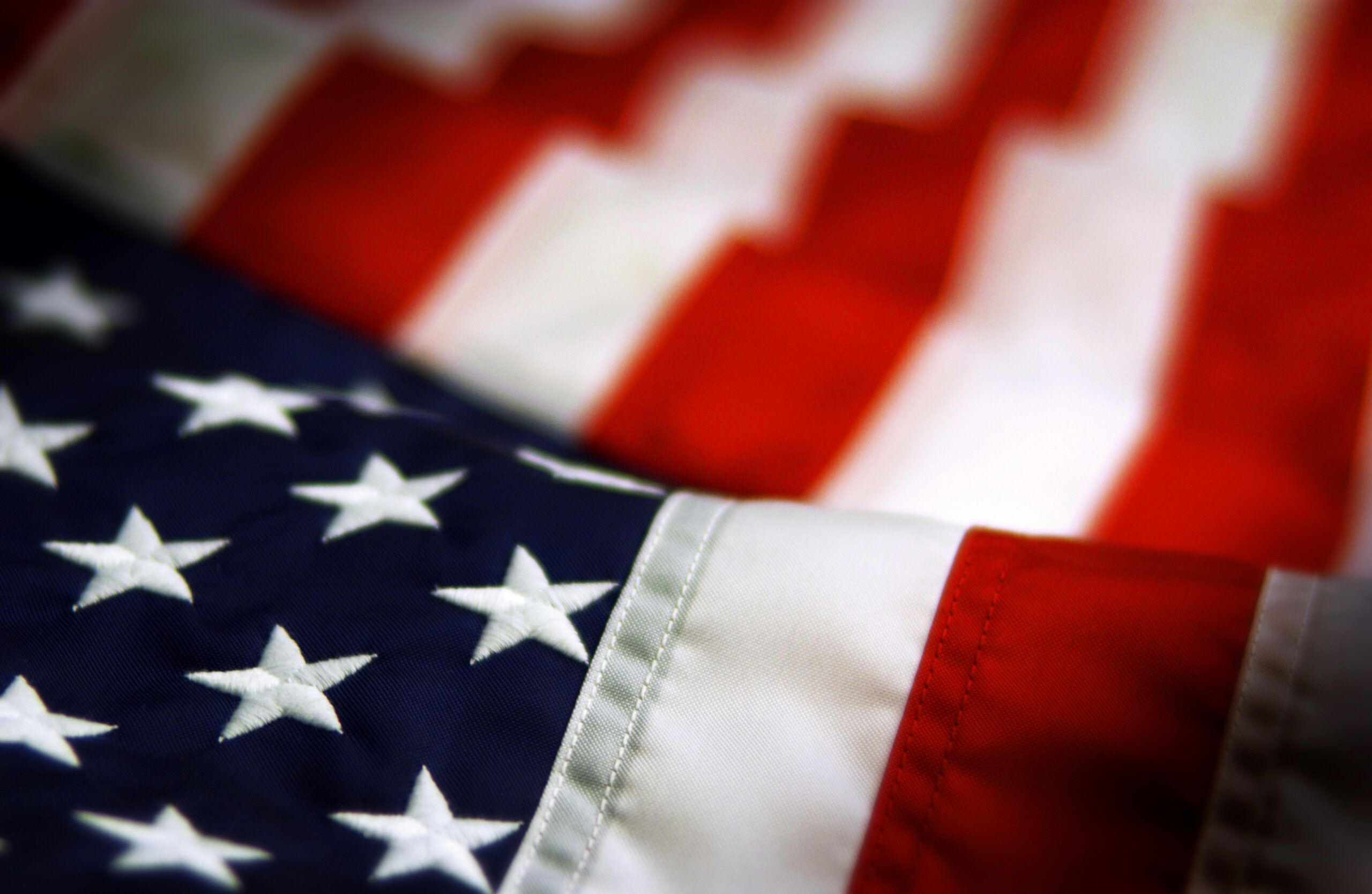 A close-up photo of the American Flag