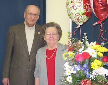 Mary Anne Thurman and the snoring husband she is so grateful for.