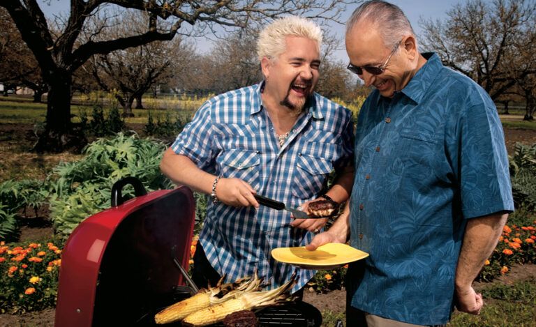 Celebrity chef Guy Fieri and his father