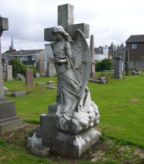 Scotland’s Morningside Cemetery is home to this pensive angel.