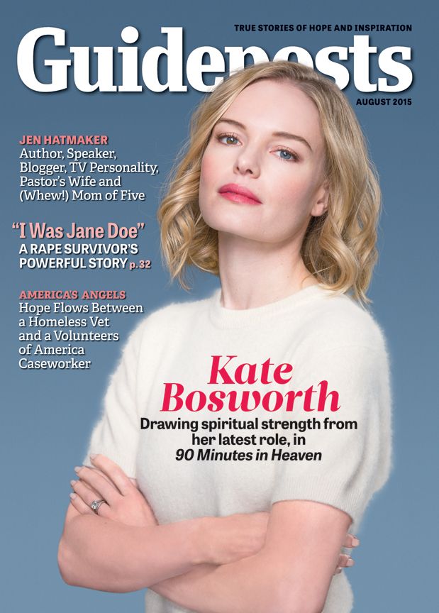 Actress Kate Bosworth as seen on the cover of the August 2015 edition of Guideposts magazine