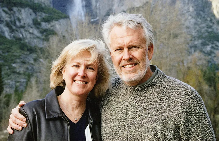 Janis and Max in Yosemite, the year before he was diagnosed with esophageal cancer.