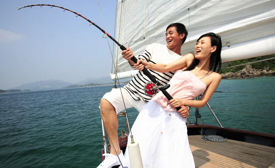 man and woman fishing for 12 prayers for summer