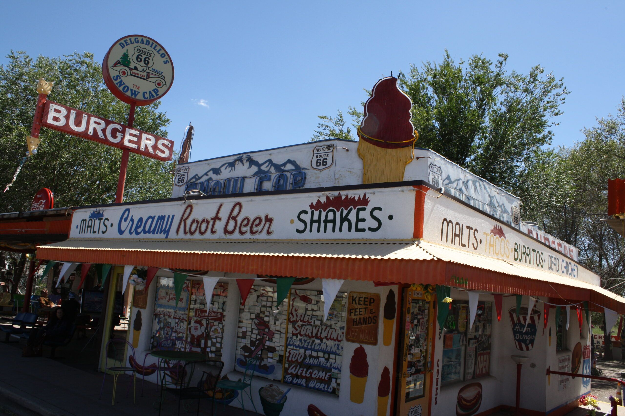 Guideposts: The Snow Cap Drive-in in Seligman, Arizona