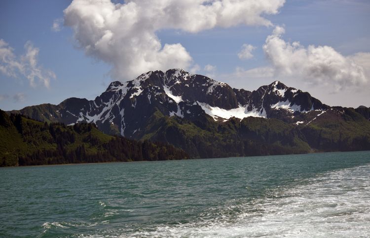 Mountain and ocean in Alaska