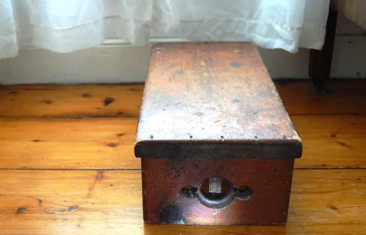 Prayer bench is a comforting treasure when renovating an old home.