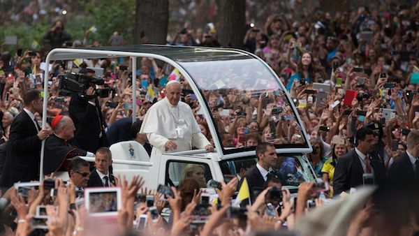Pope Francis in New York City's Central Park on September 25, 2015.