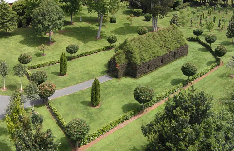 Guideposts: In 2011, landscaper Barry Cox started work on this “living church” in his backyard. His fairytale-like creation sits on three acres of gardens, seats 100 and is even available for weddings.