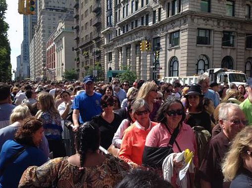 Guideposts: The line to see Pope Francis in Central Park, New York City