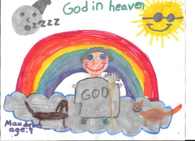 Maude Rose, age 9, sees God in heaven.