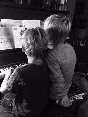 Brothers who share a passion for the piano