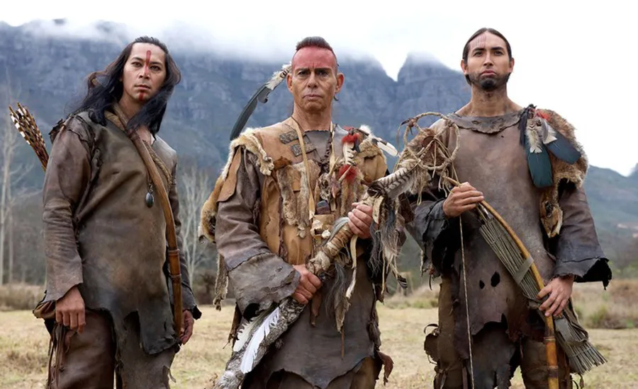 Kalani Queypo as Squanto; Raoul Trujillo as Massasoit; and Tatanka Means as Hobbamock.