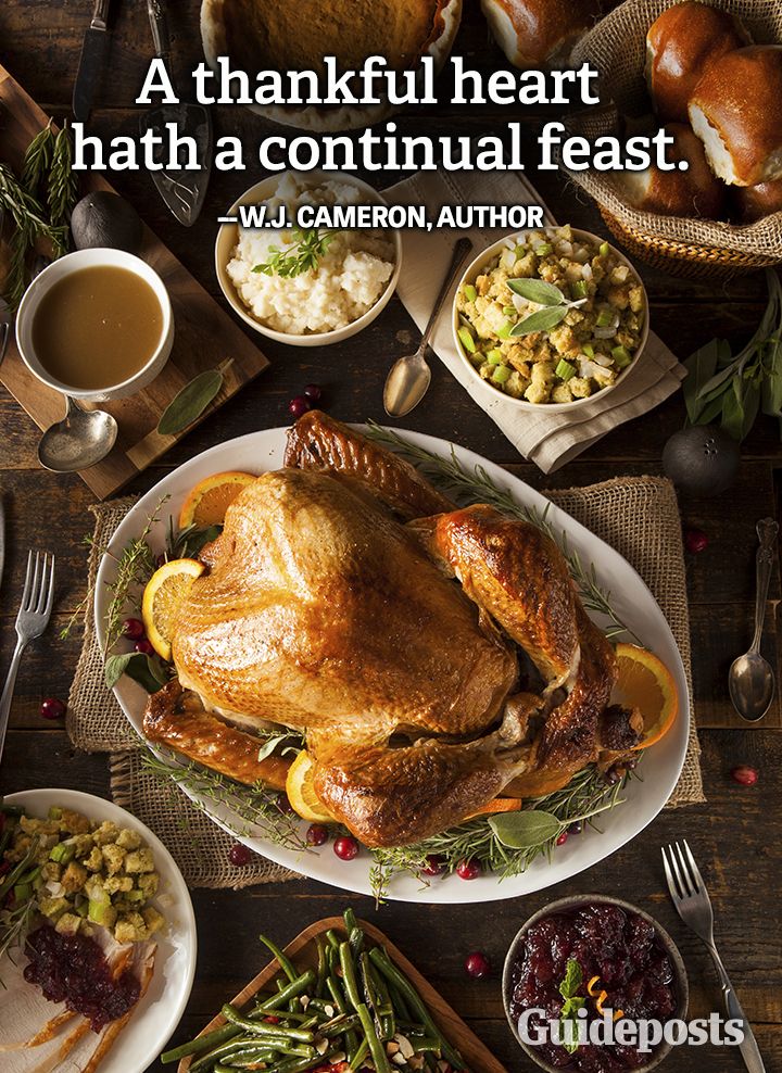 Gratitude Quote WJ Cameron thankful heart continual feast Thanksgiving