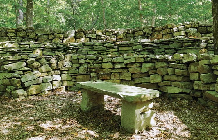 The Wichahpi Commemorative Stone Wall, near Waterloo, Alabama