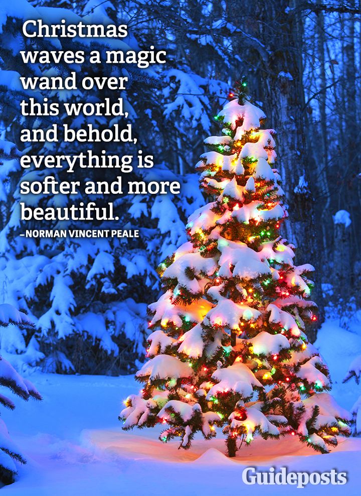 Norman Vincent Peale Quote Christmas magic wand