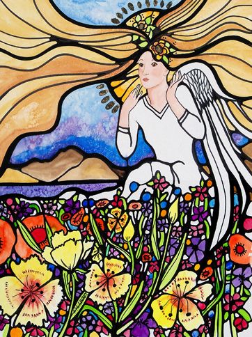 Guideposts: J. Renee Ekleberry's painting Angel of an Open Spirit