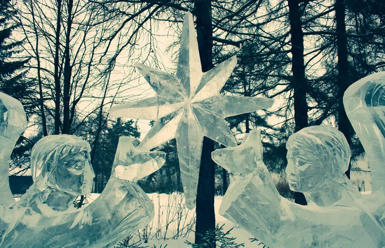 Guideposts: Ice Star, Moscow Oblast, Russia