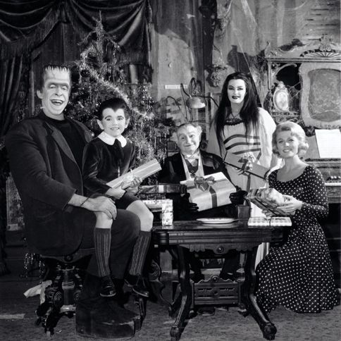 The Munsters scare up a large haul of Christmas presents.