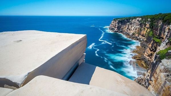 The wonder  of The Wedding Cake Rock in New South Wales, Australia.