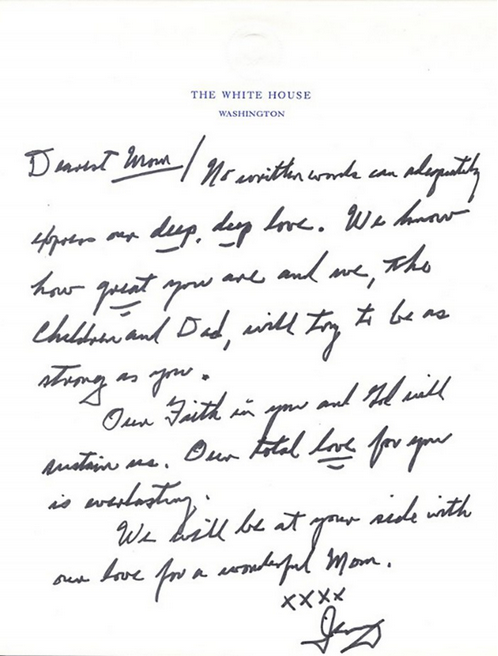 Gerald R Ford's famous love letter to Betty Ford
