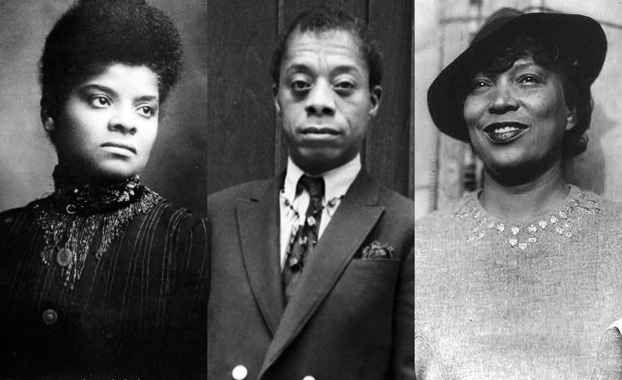 Ida B Wells, James Baldwin, Zora Neale Hurston saying Black History Month quotes