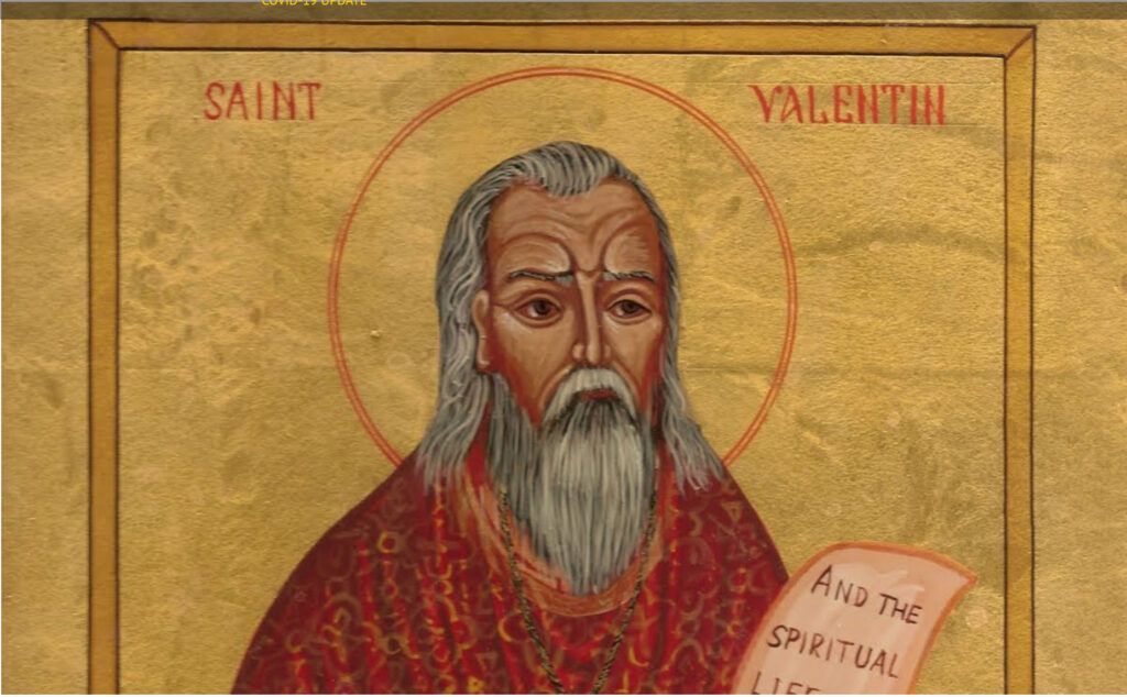 Artistic portrayal of Saint Valentine