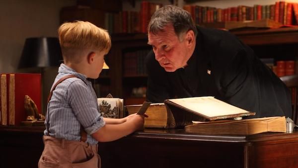 Jakob Salvati and Tom Wilkinson in "Little Boy"