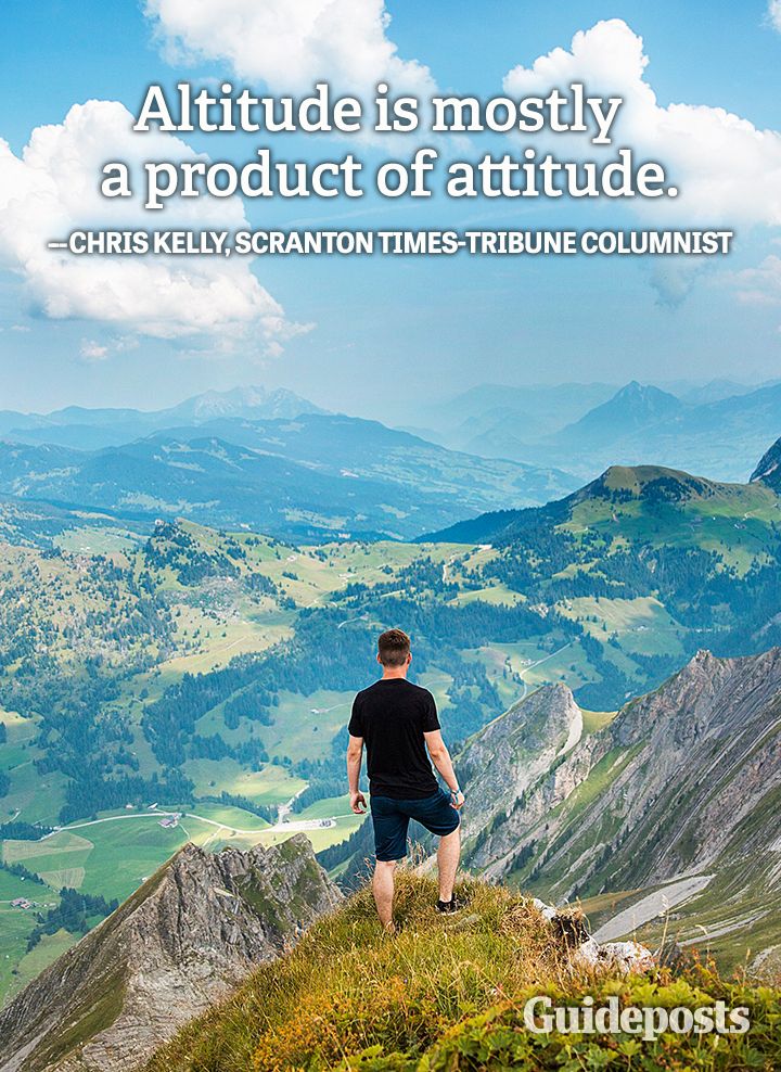 altitude attitude Chris Kelly positive quote