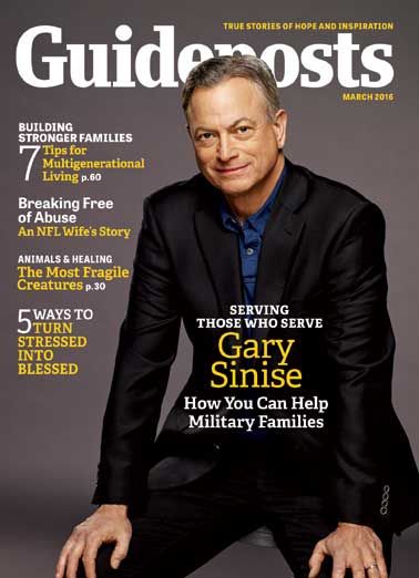 Gary Sinise, Guideposts magazine cover March 2016