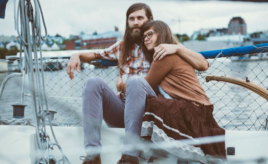 Benjamin Peck and Chelsea Peck of the Christian Folk Duo Mr. & Mrs. Something