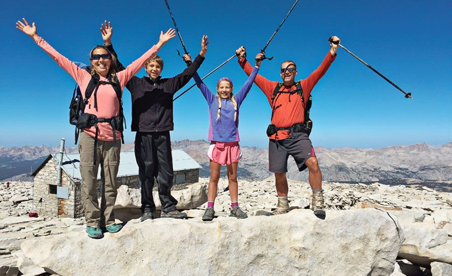 Guideposts: The O’Neills reached new heights at the 14,500-foot summit of Mount Whitney.