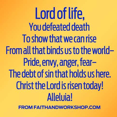 Guideposts: An Easter prayer from FaithandWorkshop.com
