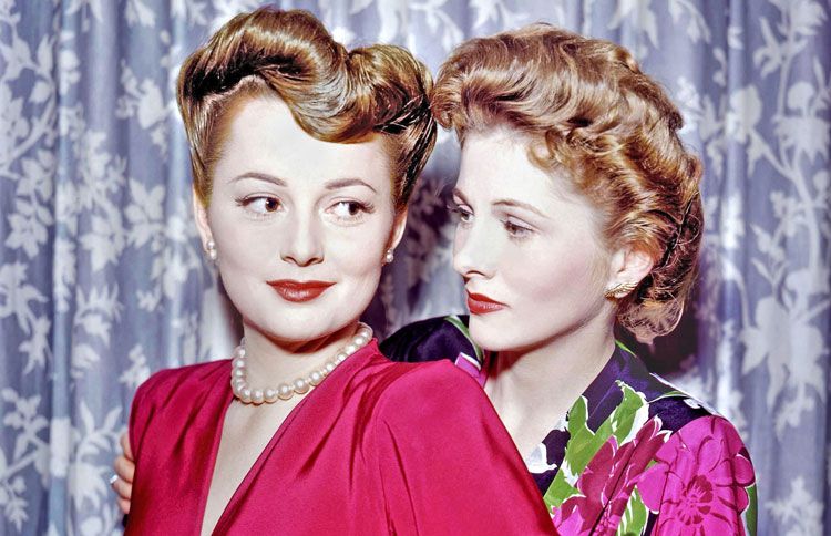 Guideposts: Sisters Olivia de Havilland (left) and Joan Fontaine