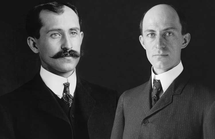 Guideposts: Orville (left) and Wilbur Wright