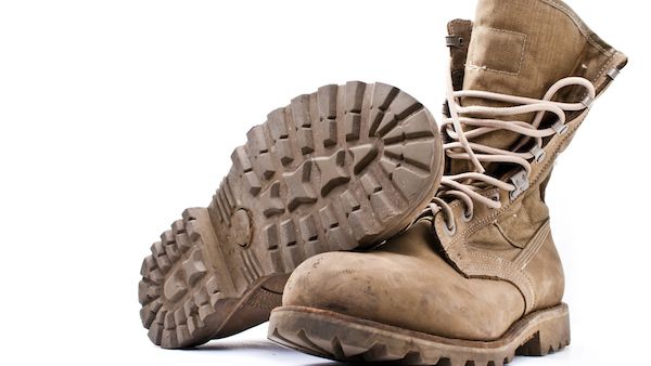 How combat boots connect to faith.