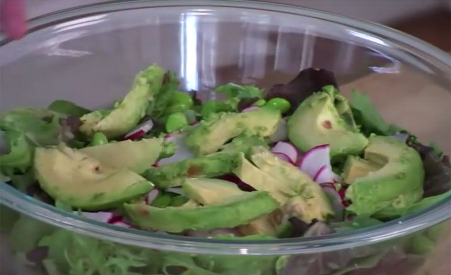 Guideposts: Mixed Green Salad with Cilantro-Lime Vinaigrette