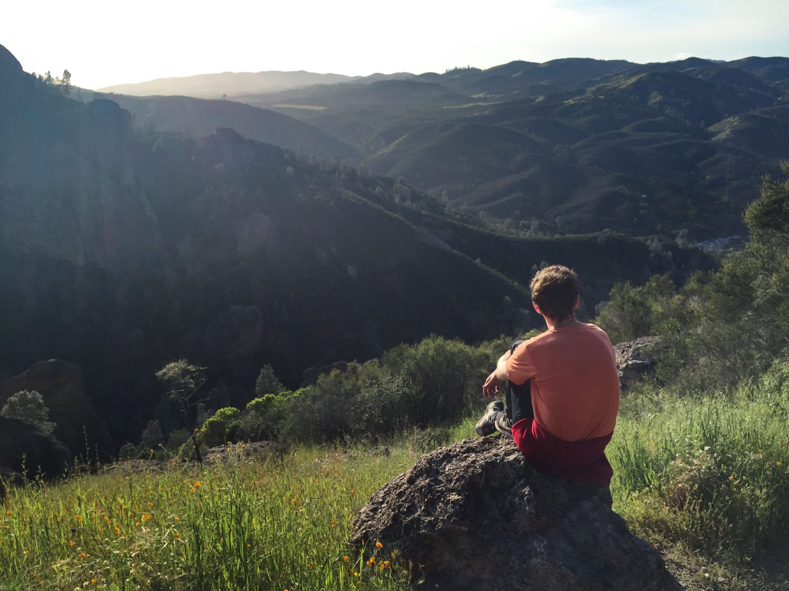 Dan Hoffman takes in the view at Pinnacles State Park.