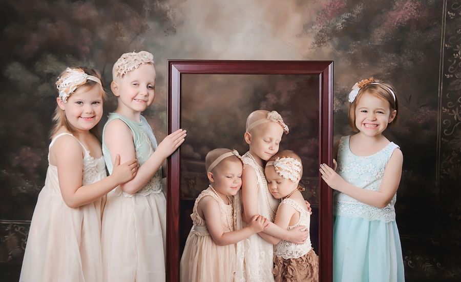Three little girls battling cancer