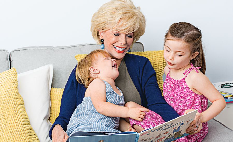 60 Minutes correspondent Lesley Stahl with her two granddaughters
