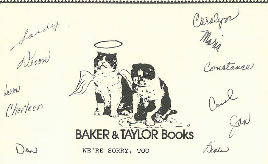 Baker and Taylor Sympathy Cards