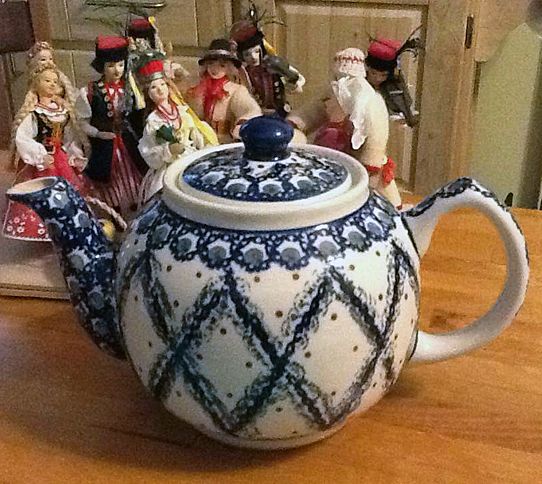 This teapot is from Poland," writes reader J. P., the land of my heritage.