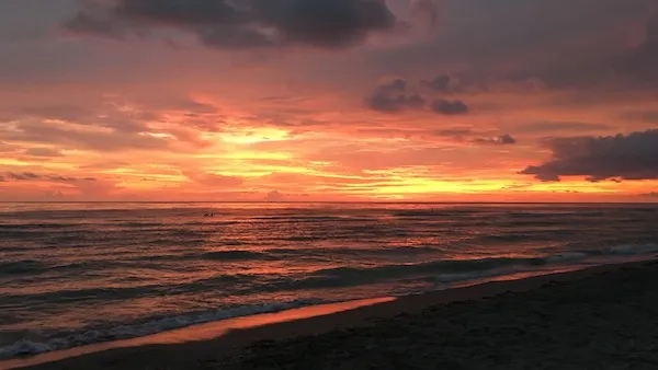 The wonder of a sunset at the beach. Photo by Diana Aydin.