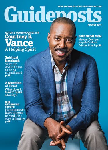 Actor Courtney B. Vance on the cover of the August 2016 edition of Guideposts