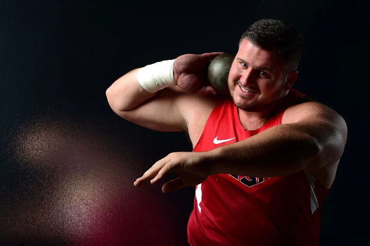 Joe poses for a portrait at the USOC Rio Olympics Shoot at Quixote Studios in Los Angeles, California.