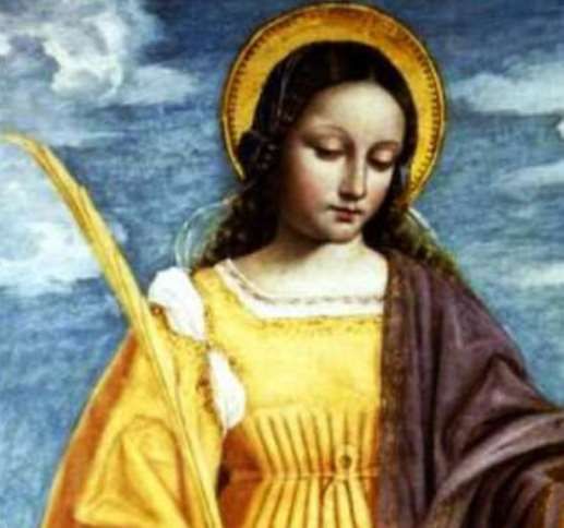 Saint Agatha is a female saint