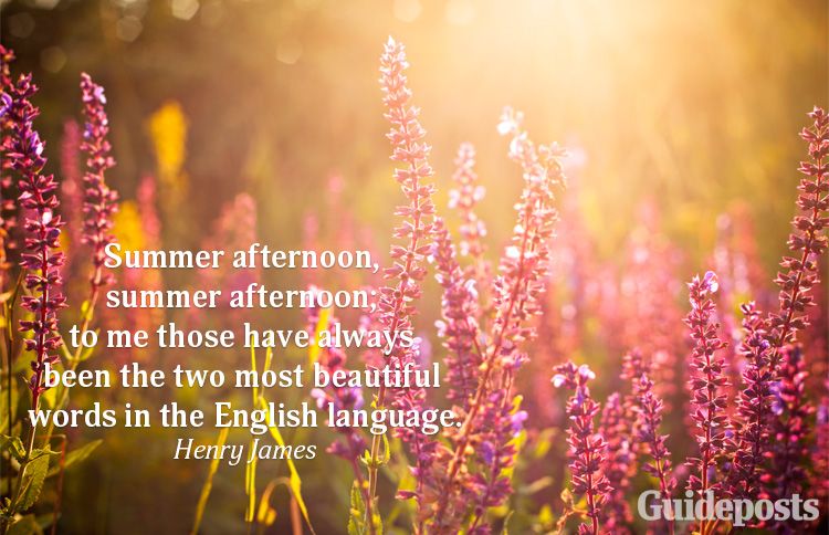 A summer quote from Henry James
