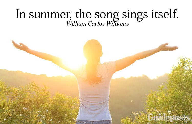 A summer quote from William Carlos Williams
