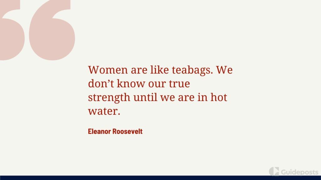 A quote graphic with a veterans day quote by Eleanor Roosevelt