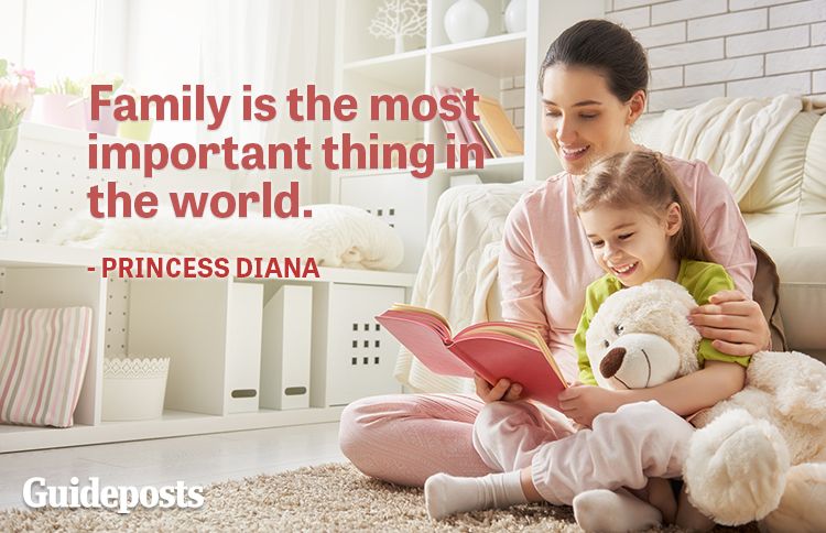 Family is the most important thing in the world.—Princess Diana