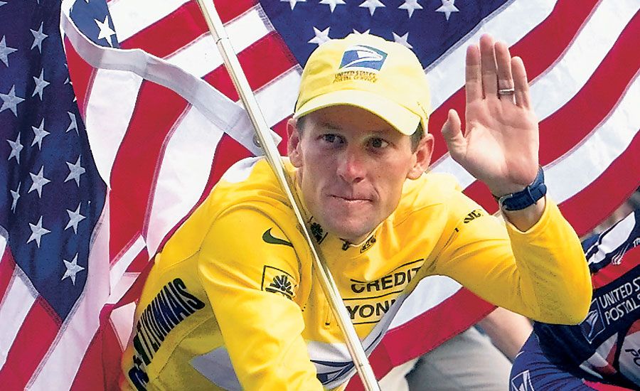 Cyclist Lance Armstrong
